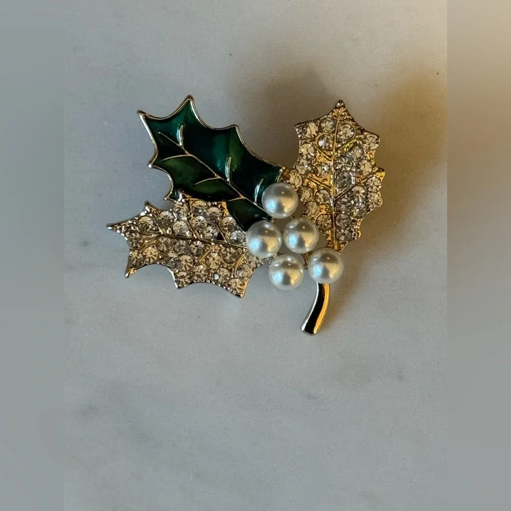 Anne Klein Holiday Brooch